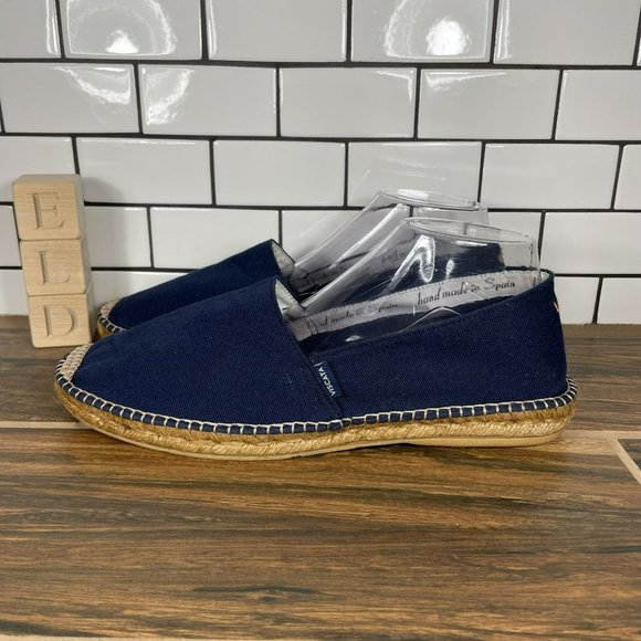 Viscata Barceloneta Women's Size EU 44 Shoes Blue Canvas Handmade Espadrilles - Picture 1 of 9